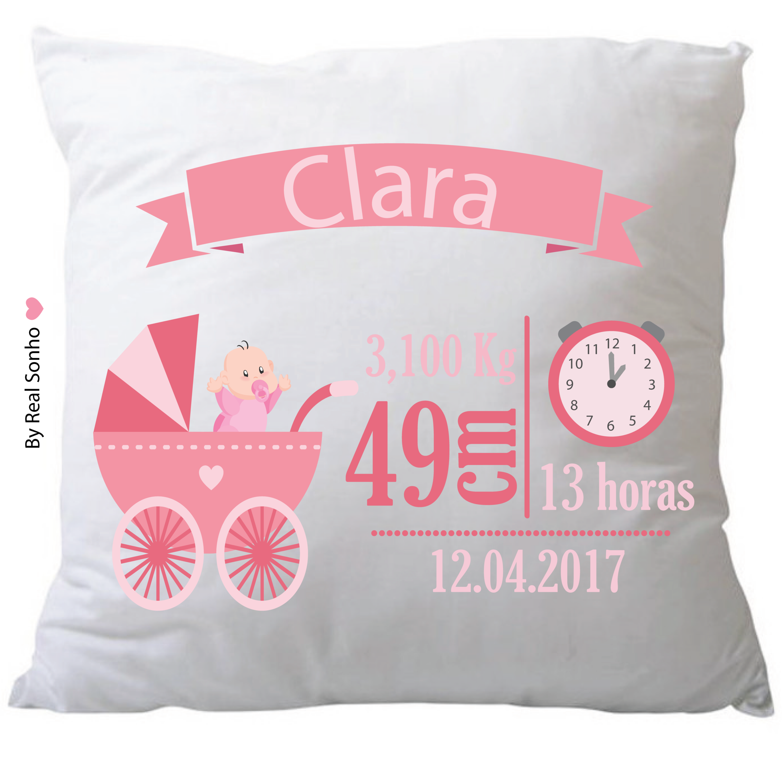 ALMOFADA NASCIMENTO  I  bebé menina