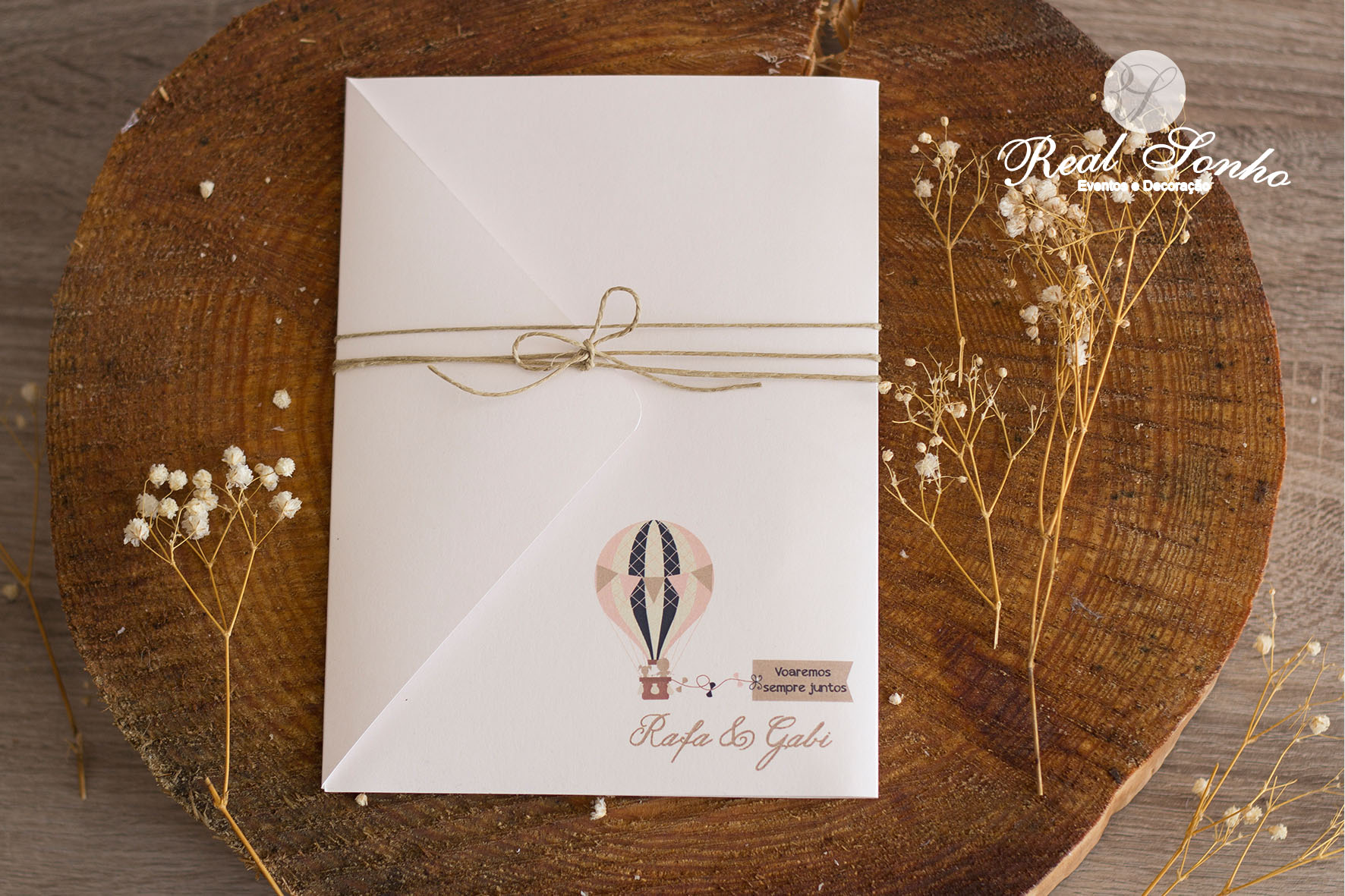 Convite de Comunhão/Batizado balão de ar quente I CM-C008 (menina/menino)