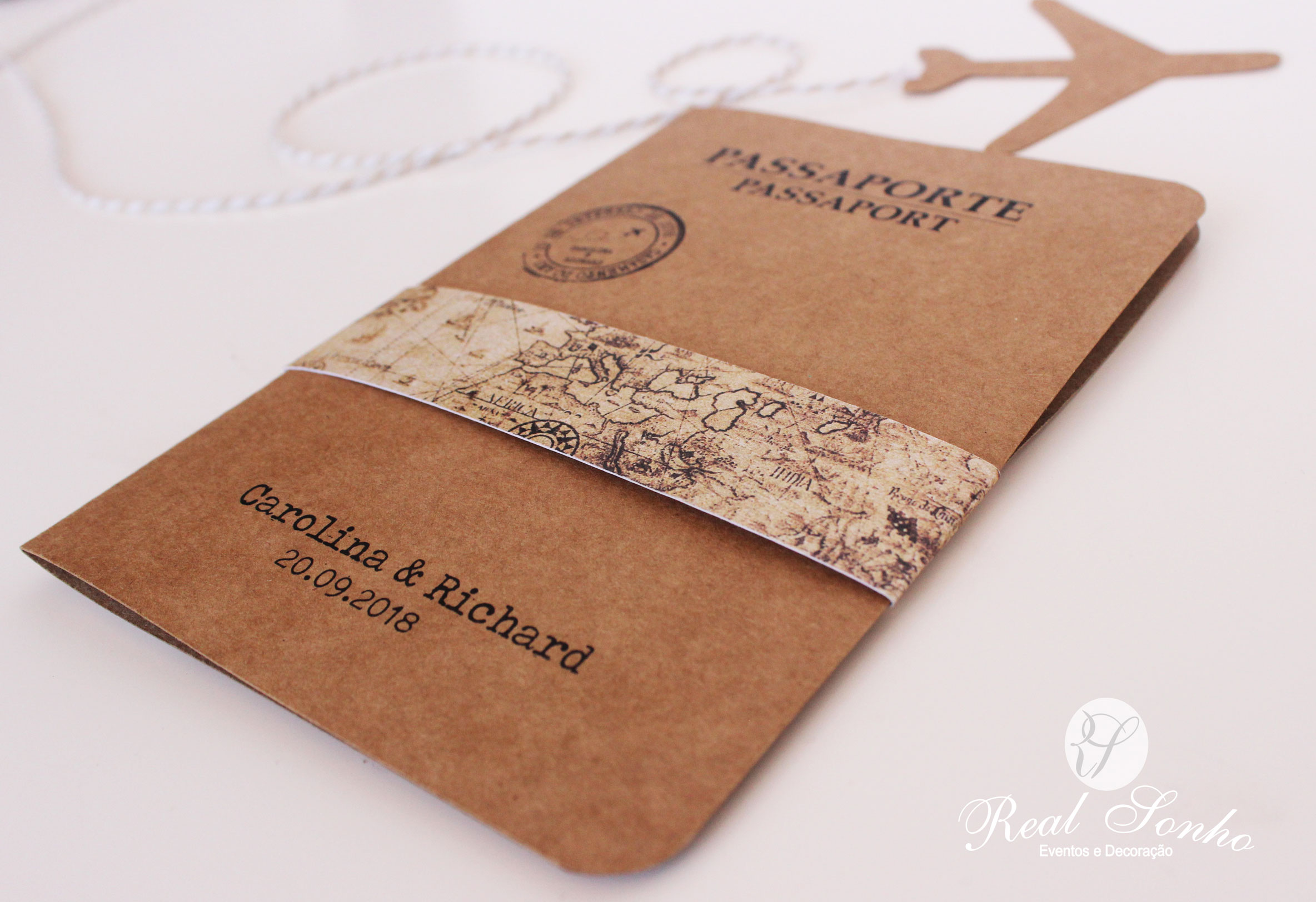 Convite de Casamento Passaporte CS-C041