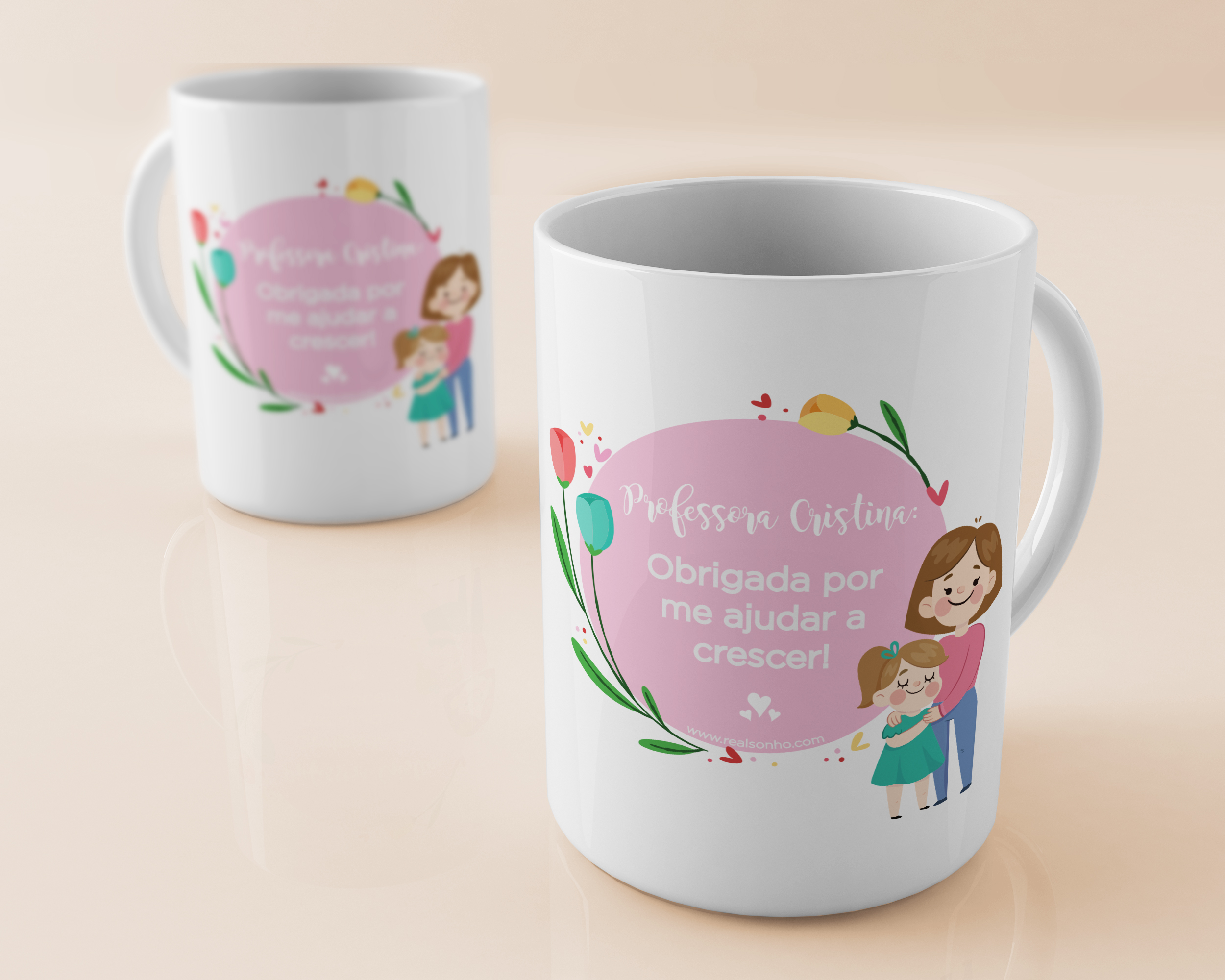 Caneca personalizada I Professora (menina)