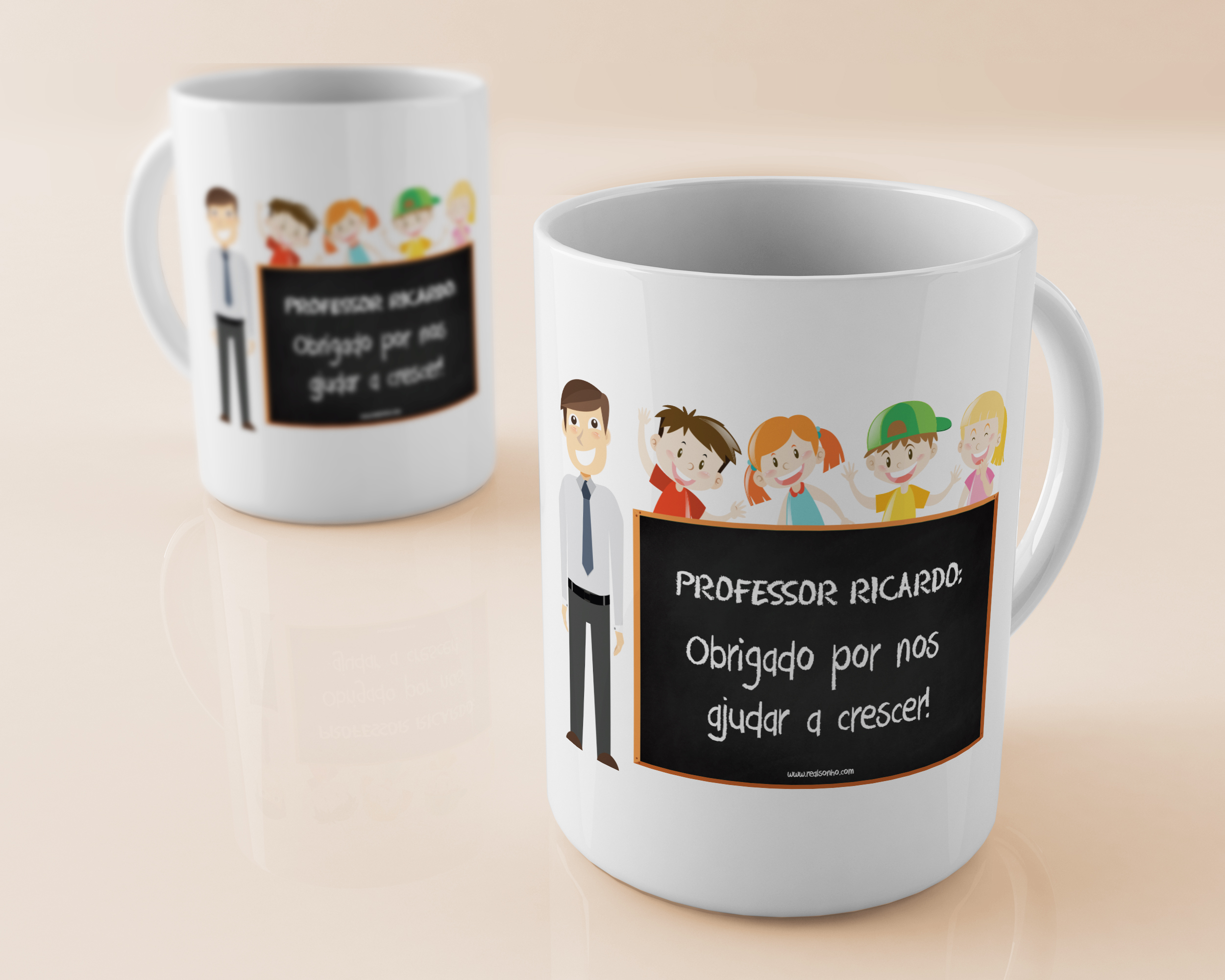 Caneca personalizada I Professor (crianças)