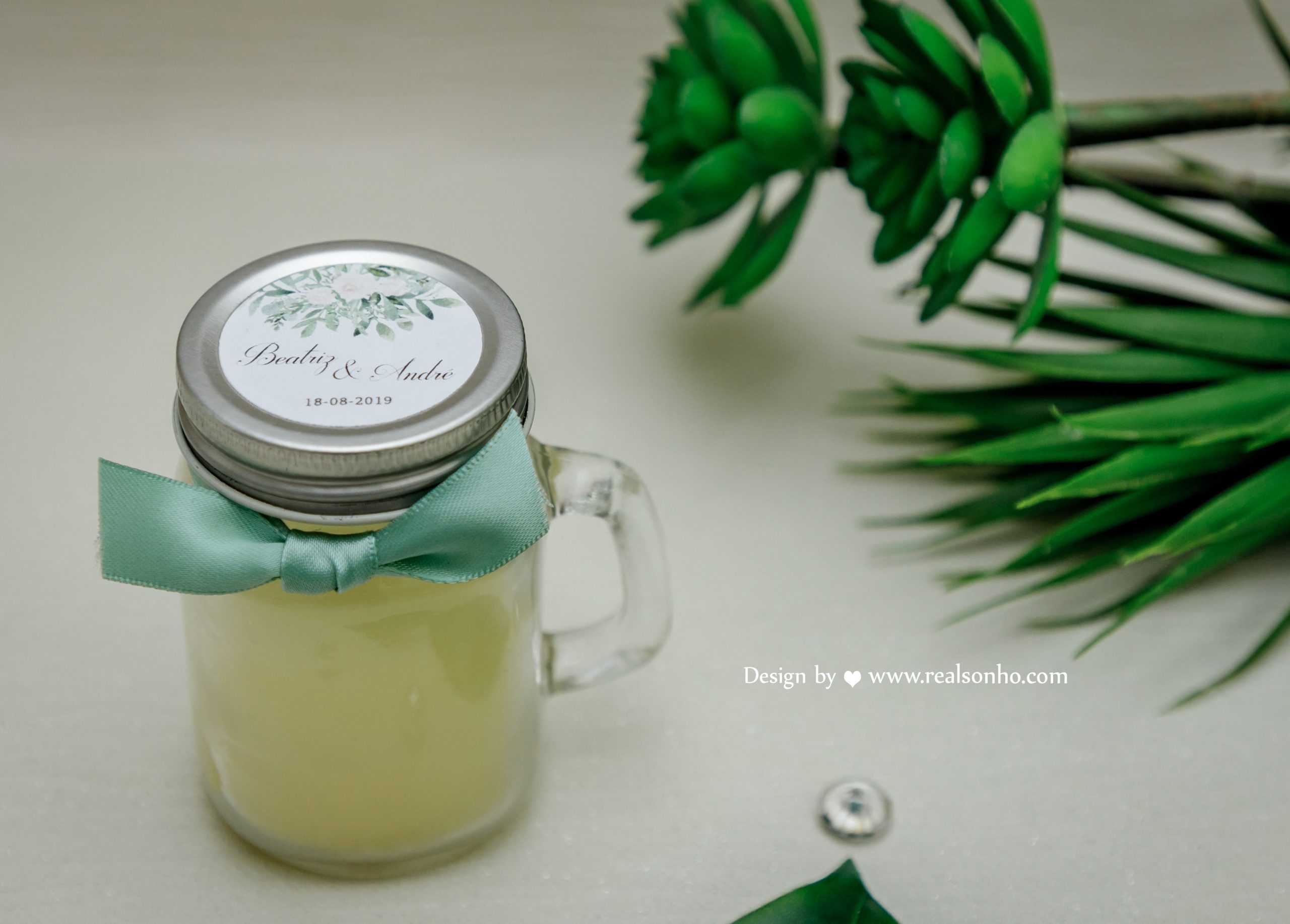 Vela de cheiro personalizada GREEN CS-L047