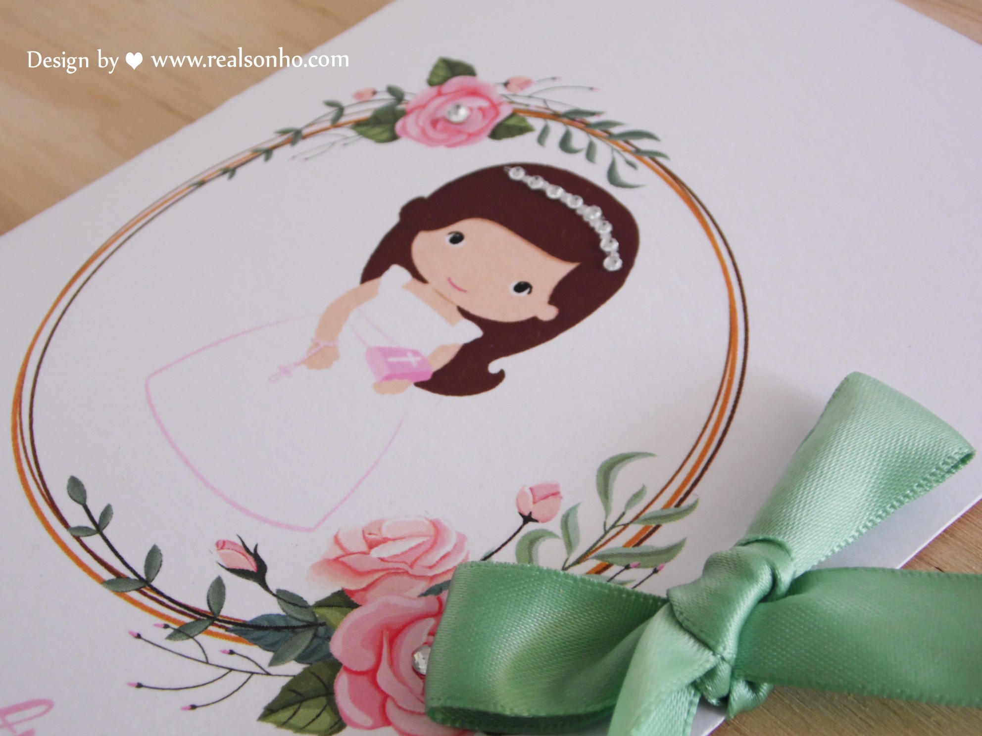 Convite de Comunhão (menina) CM-C021