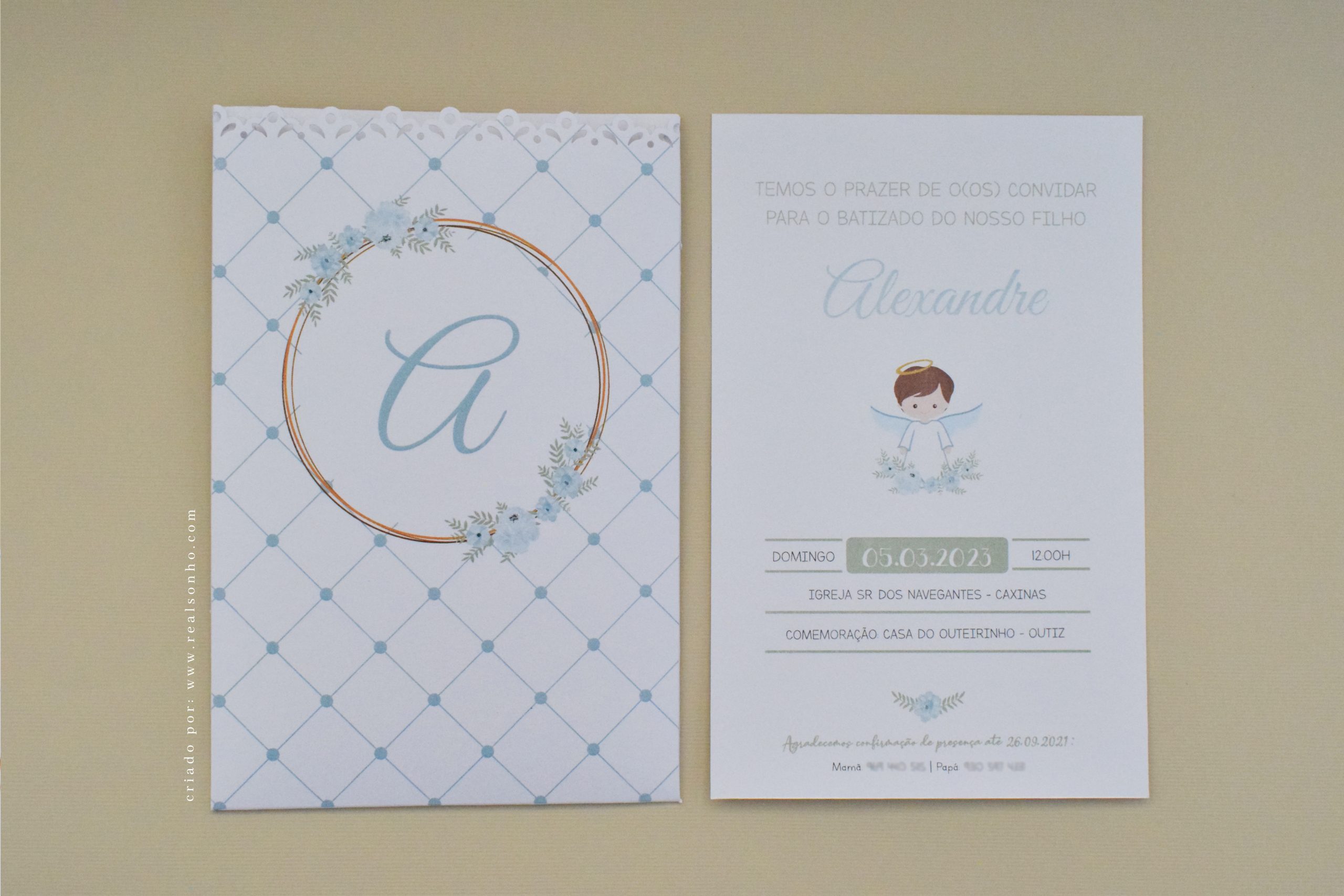 Convite de Batizado | BT-C004