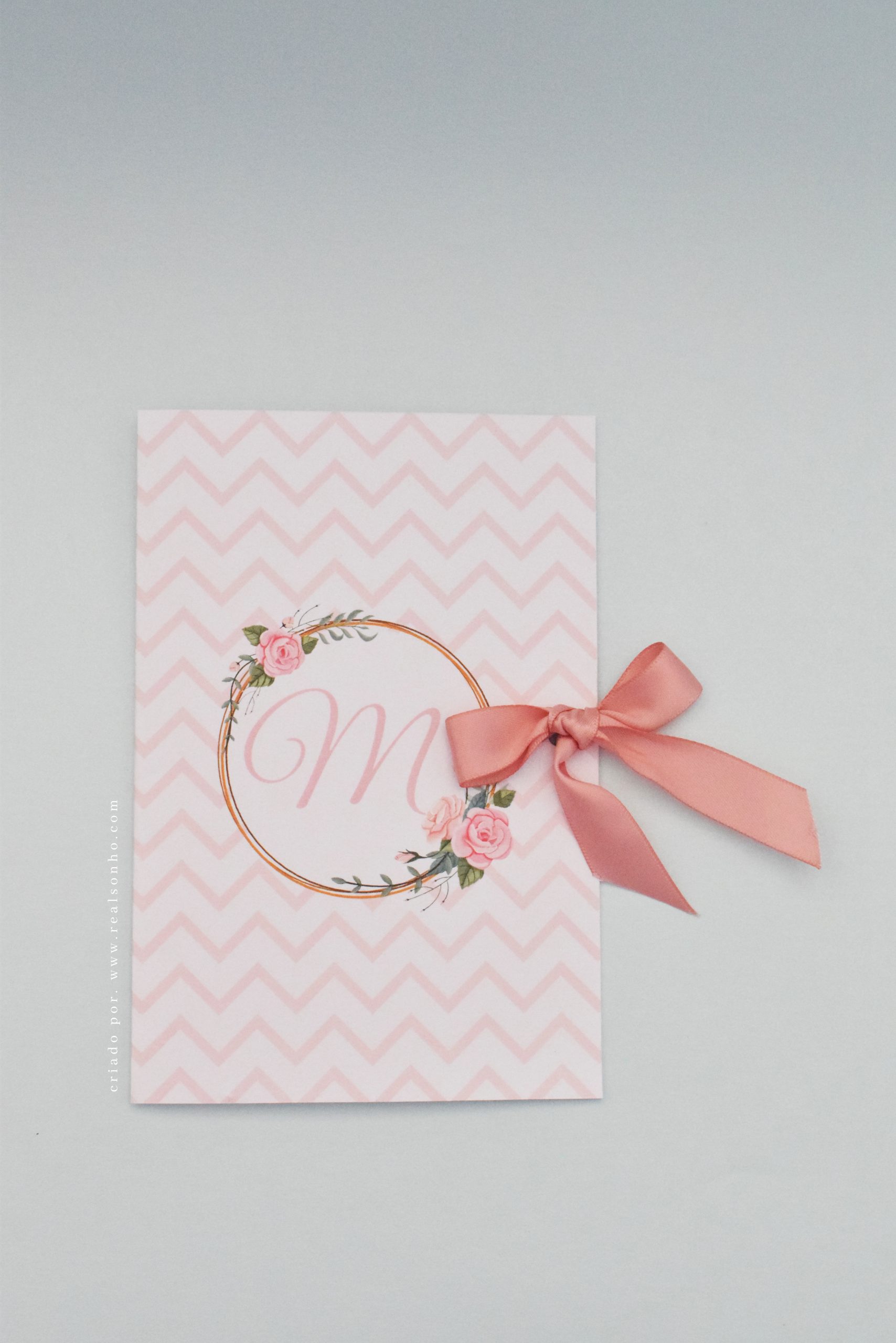 Convite de Batizado Inicial Menina | BT-C021