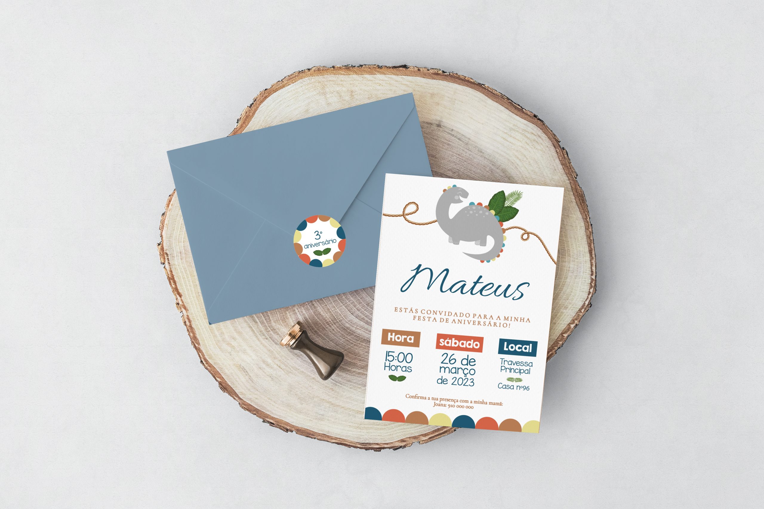 Convite Dino | AN-C007