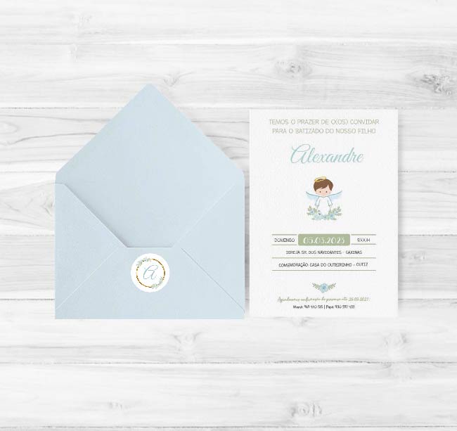 Convite de Batizado | BT-C096