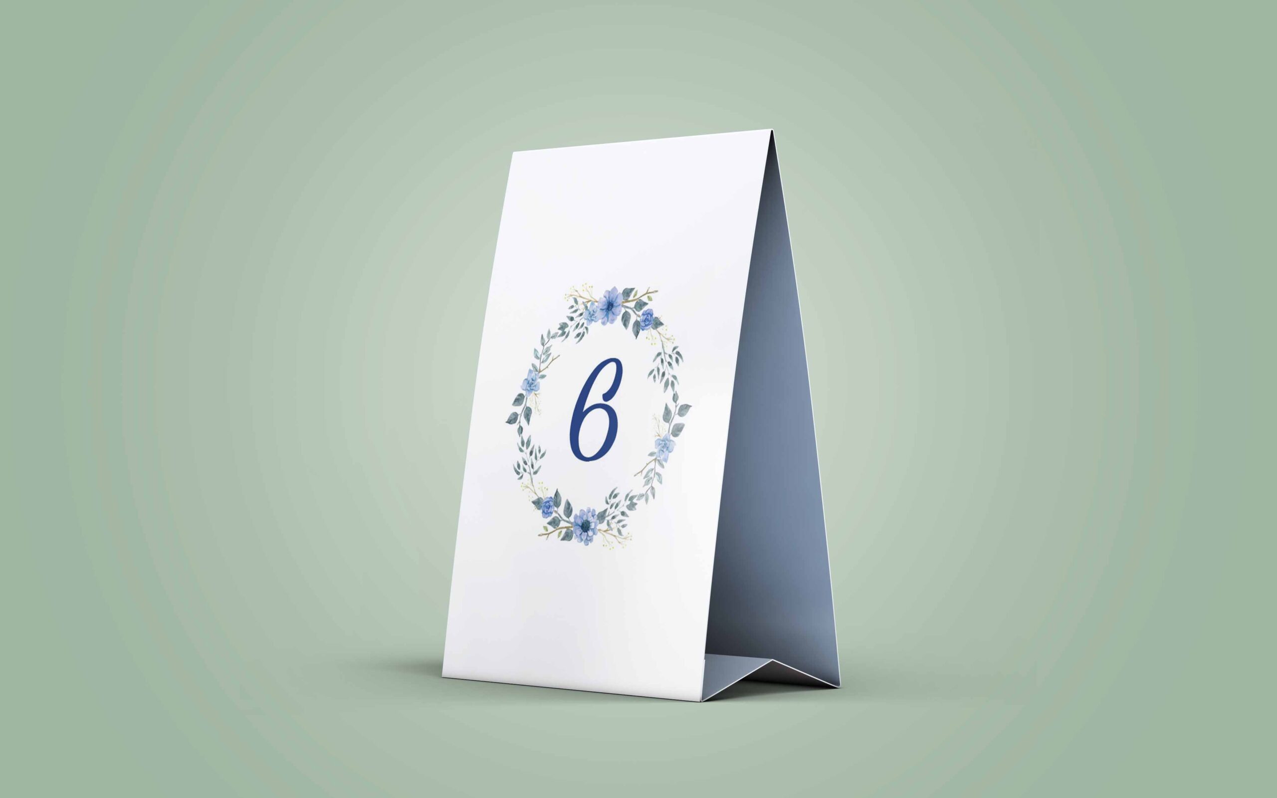 Ident. de mesa | Azul Floral | CM-IMT012