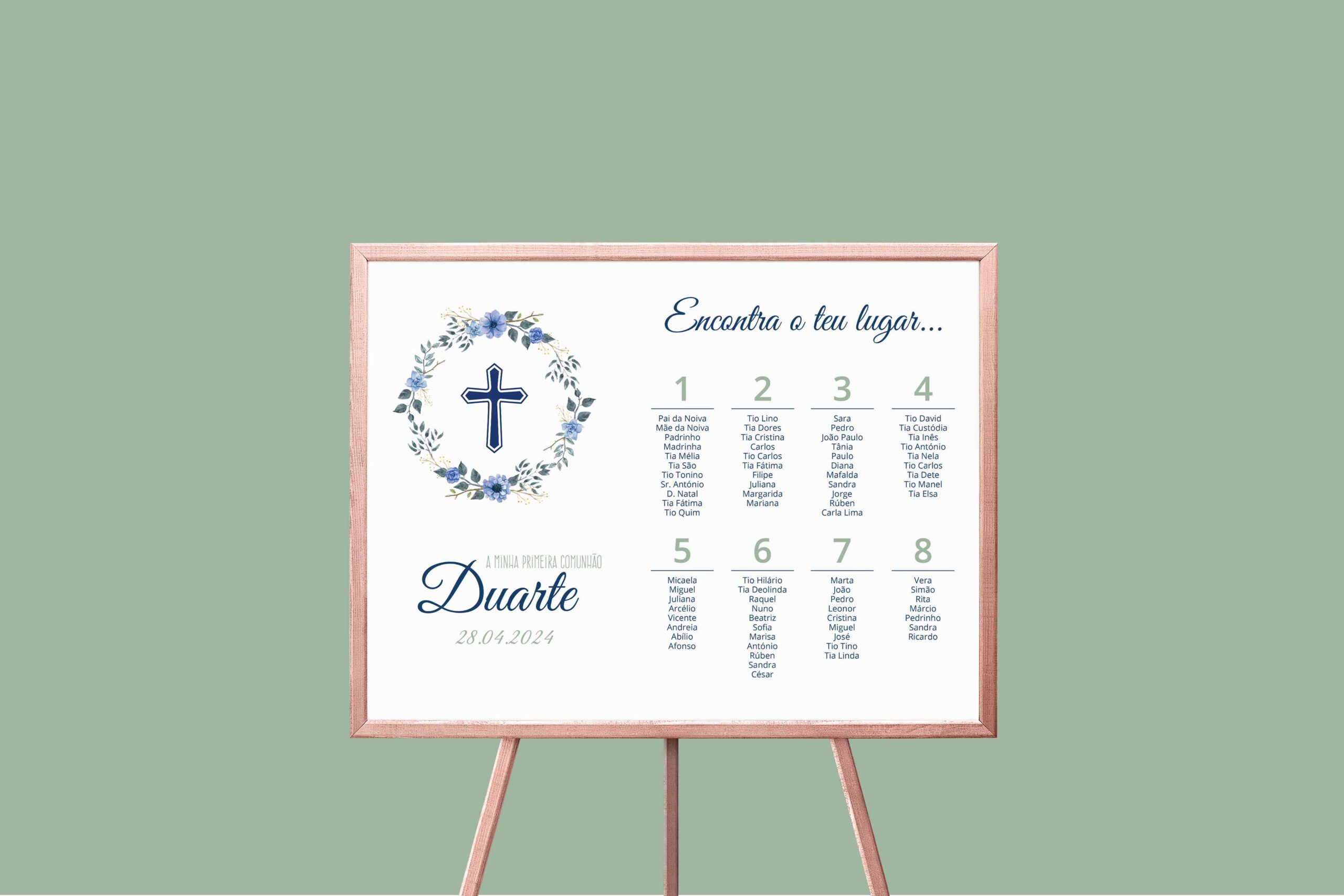 Poster | Azul Floral | CM-ICP012