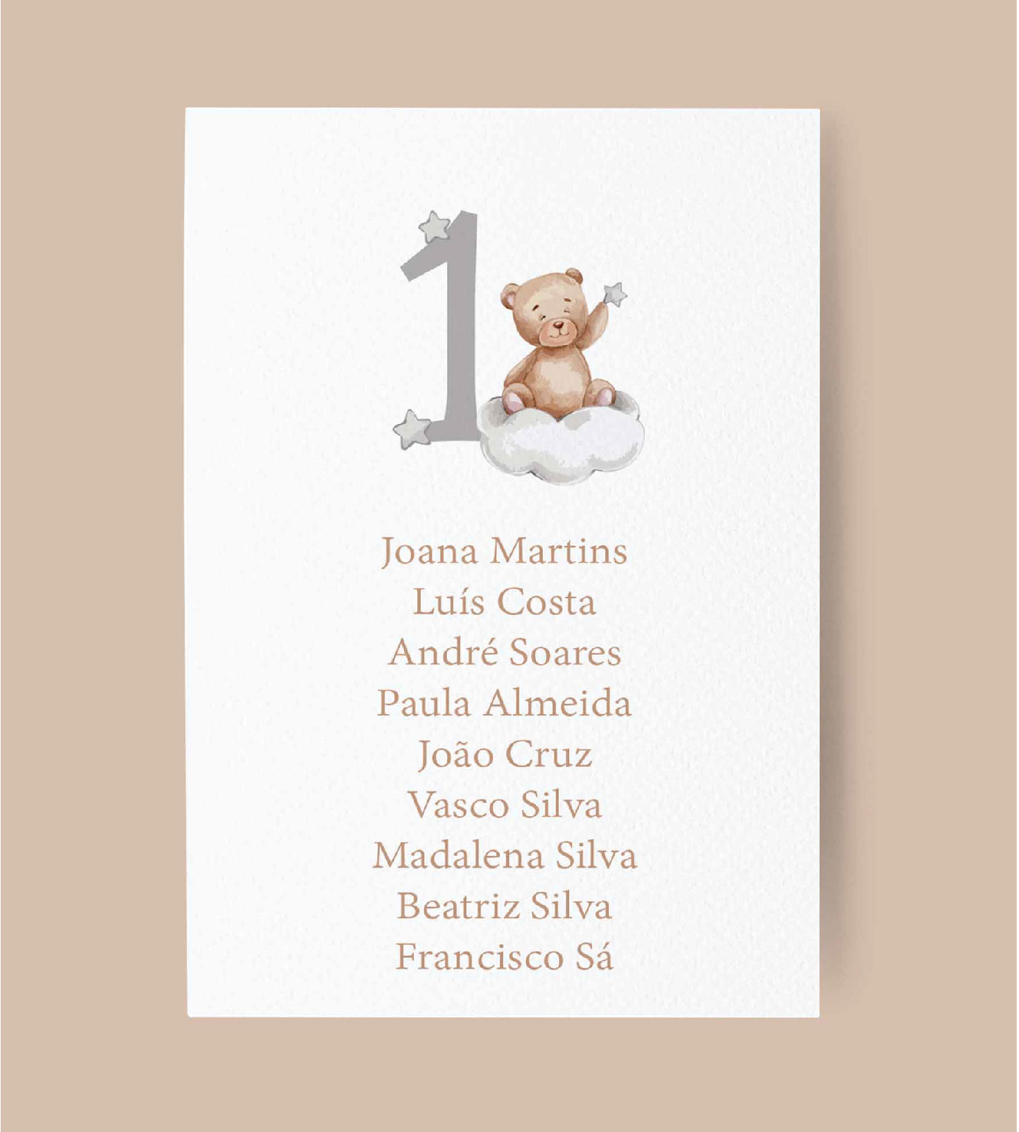 Ident. de convidados | Ursinho na núvem | BT-IC091