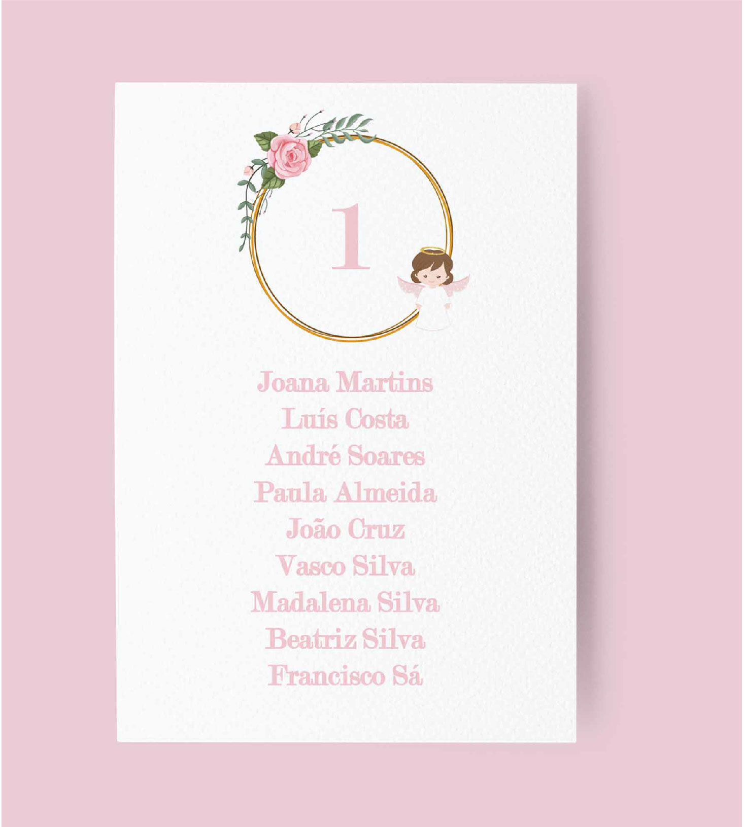 Ident. de convidados | Anjo Menina | BT-IC031