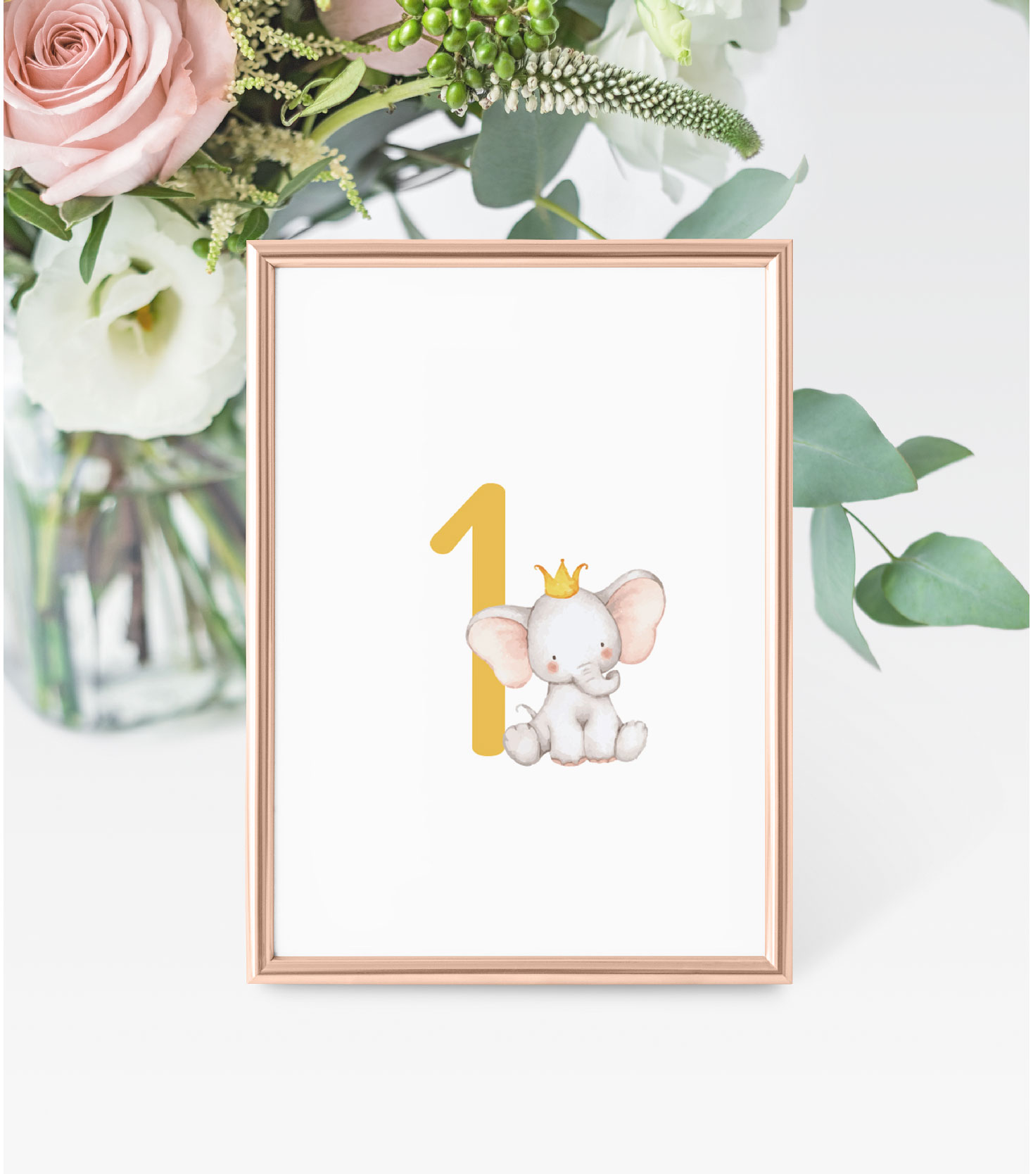 Ident. de mesa I Elefante Príncipe I BT-IMM081