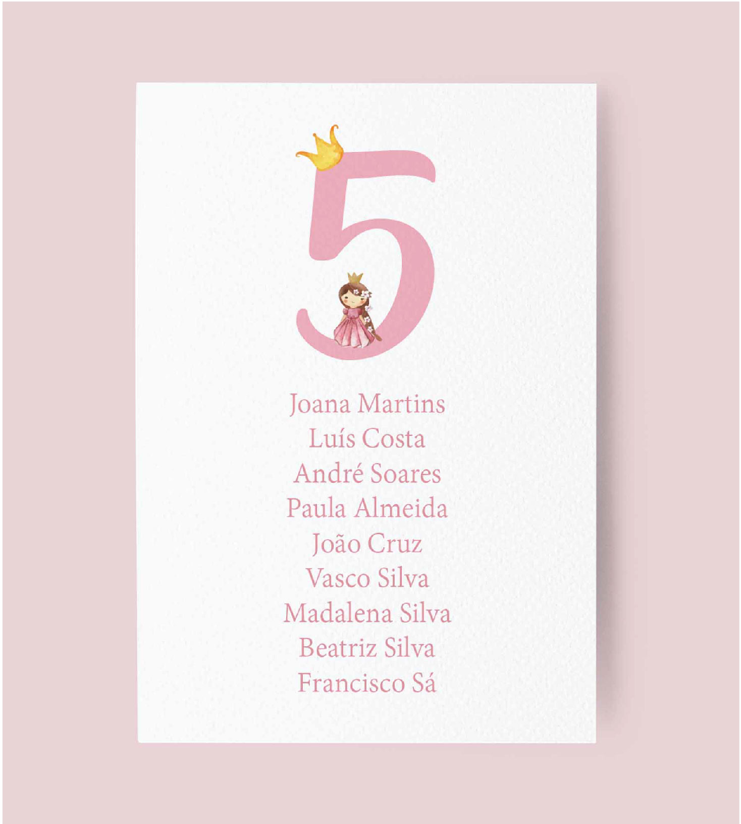 Ident. de convidados | Princesa no Castelo | BT-IC052