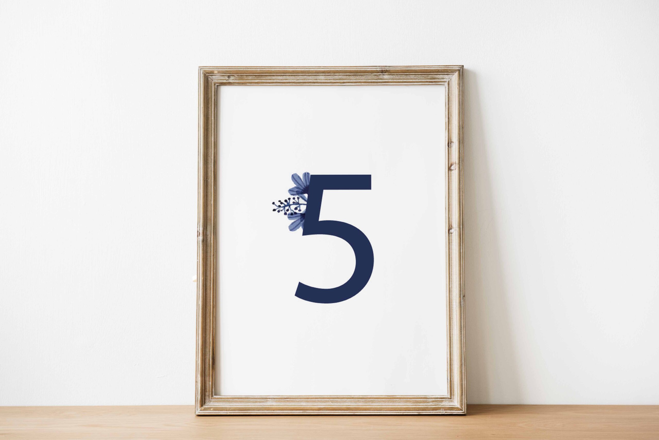 Ident. de mesa I Flores Azuis I CM-IMM051