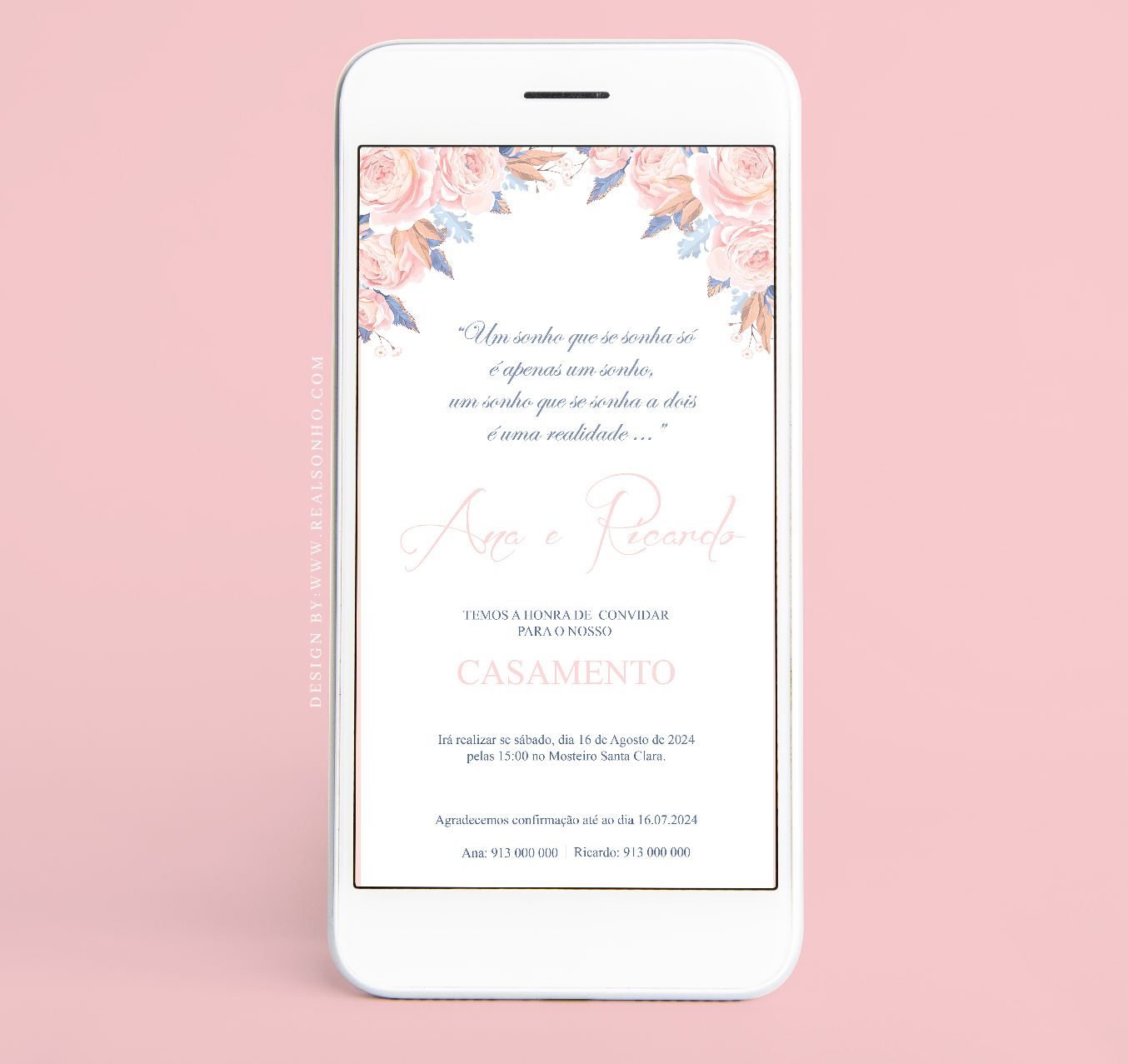 Convite Digital Casamento | CS-CD008