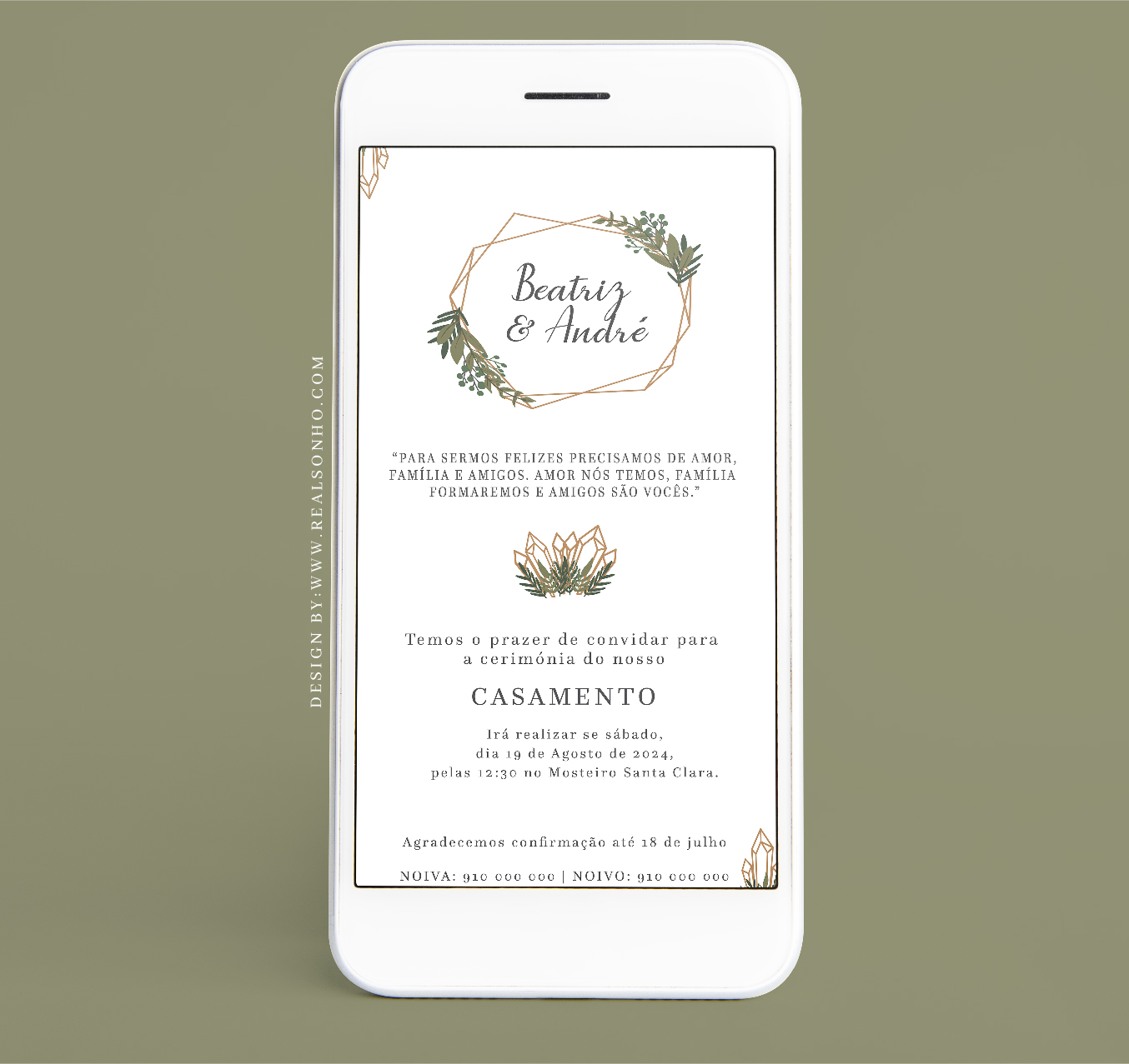 Convite Digital Casamento | CS-CD006