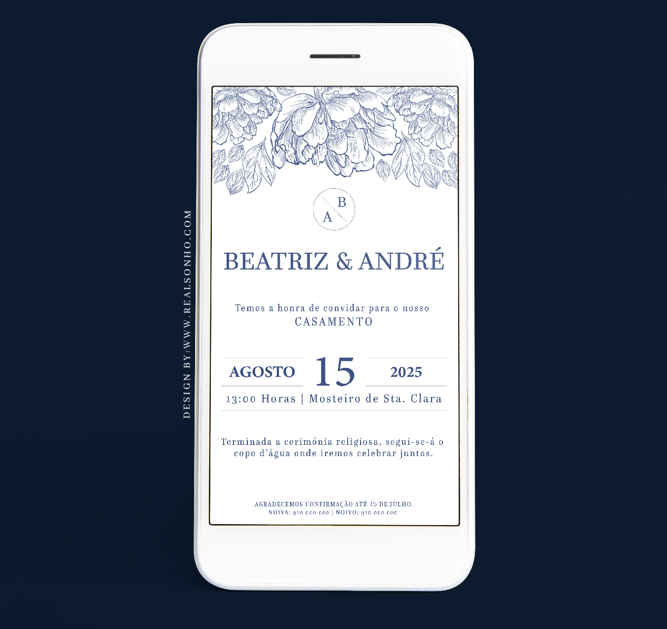 Convite Digital Casamento | CS-CD018