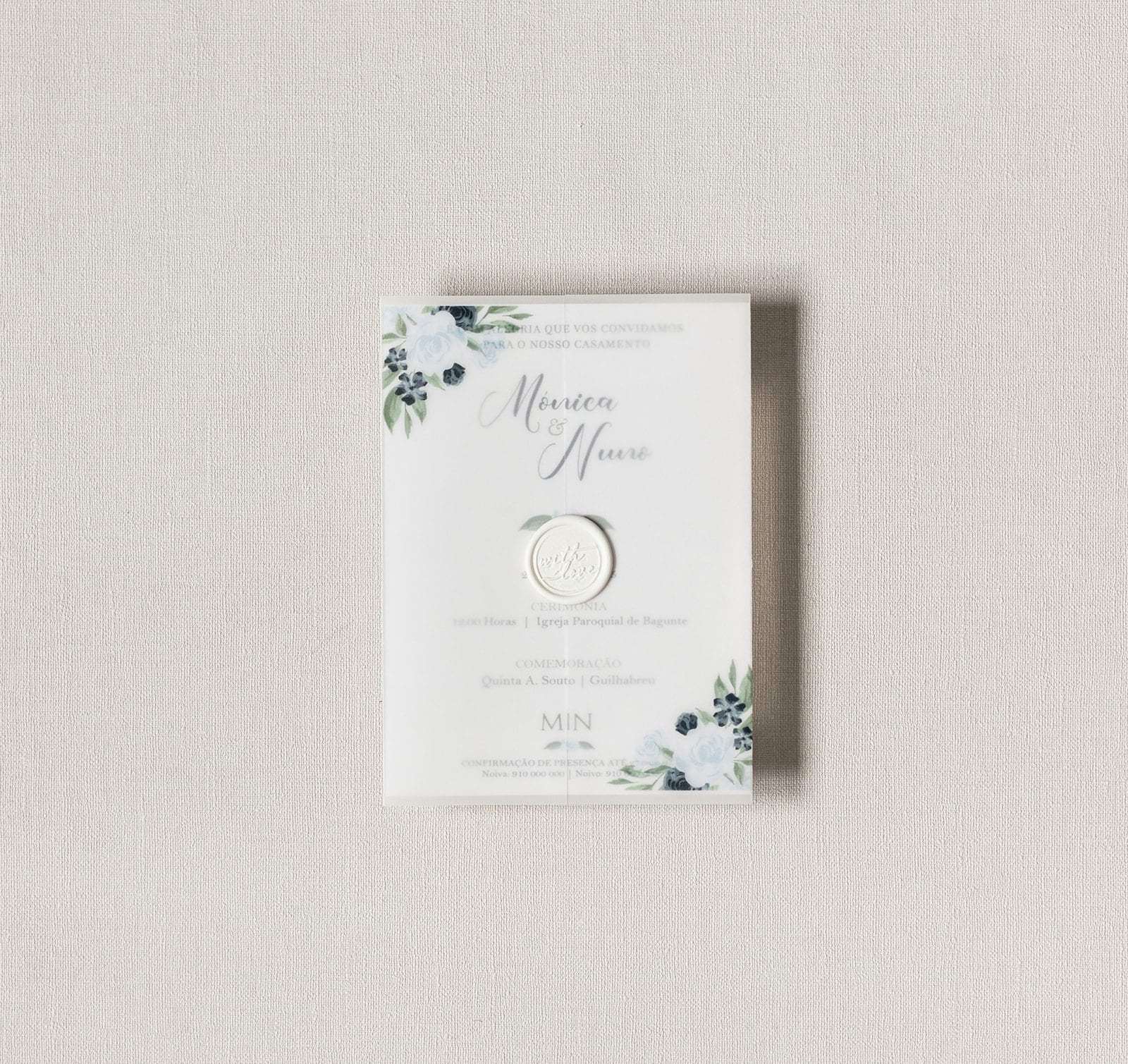 Convite de Casamento Verde Doce | CS-VD-JT202L