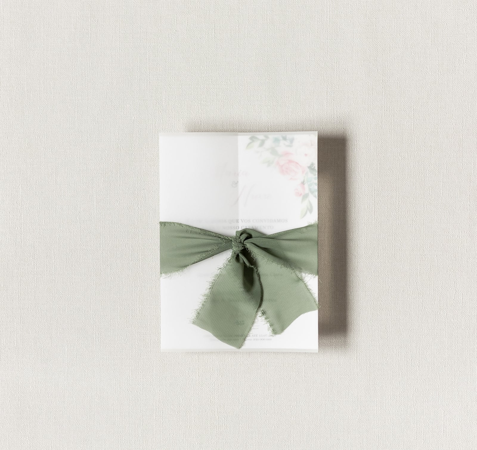 Convite de Casamento Doce Rosa | CS-DR-JT102F